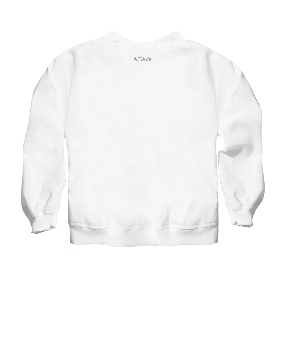 Poppy Swirl - White Long Sleeve Lightweight Pullover 4 Poppy Swirl - White Long Sleeve Lightweight Pullover - Image 4
