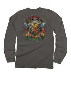Trip To Haight Ashbury - Crater Dyed® Long Sleeve Crewneck T-Shirt