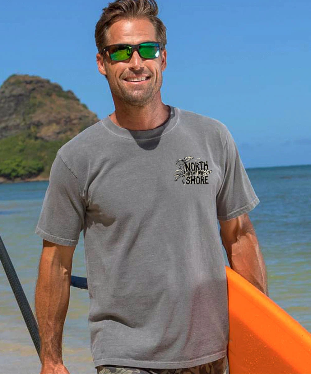 Shrimp Wagon - Crater Dyed® Short Sleeve Crewneck T-Shirt 3 Shrimp Wagon - Crater Dyed® Short Sleeve Crewneck T-Shirt - Image 3
