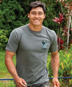 Big Island Collage - Crater Dyed® Short Sleeve Crewneck T-Shirt -Crazy Shirts Sale Store 1026741 1A