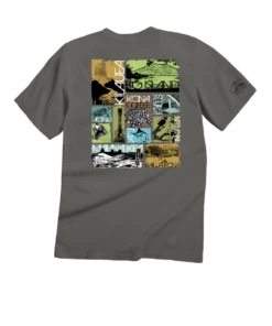 Big Island Collage - Crater Dyed® Short Sleeve Crewneck T-Shirt