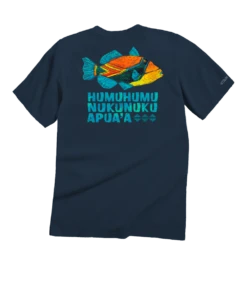 Humu Kalakoa - Navy Short Sleeve Crewneck T-Shirt
