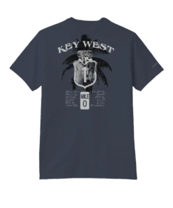 Key West Sign - Smoke Short Sleeve Pima T-Shirt