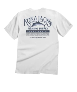 Kona Jack's - White Short Sleeve Crewneck T-Shirt