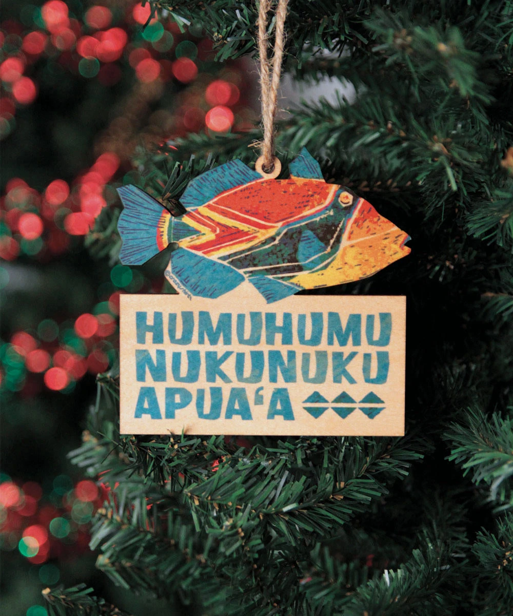 Humu Kalakoa - Maplewood Ornament 1 Humu Kalakoa - Maplewood Ornament
