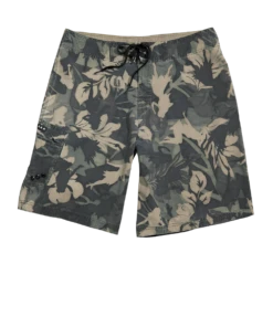 Hulaflage - Camo Green Floral Board Shorts