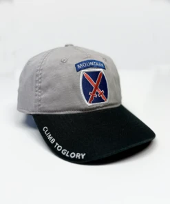 10Th Mountain Division - Gray Twill Hat