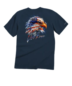 Live Free - Navy Short Sleeve Crewneck T-Shirt