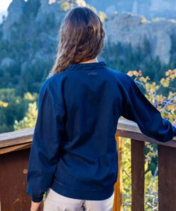 Fun Font - Navy Long Sleeve Lightweight Pullover -Crazy Shirts Sale Store 2002306 1A