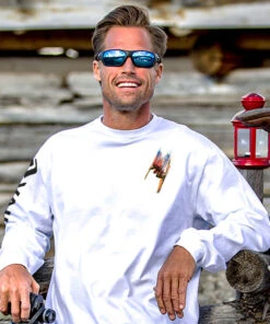 Vail Resort Technicolor Skier - White Long Sleeve Crewneck T-Shirt 6 Vail Resort Technicolor Skier - White Long Sleeve Crewneck T-Shirt -Crazy Shirts Sale Store 2002332 1A