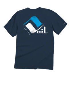 Retro Vail Frost - Navy Short Sleeve Crewneck T-Shirt