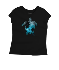 Turtle Lights - Jet Black Short Sleeve Pima T-Shirt