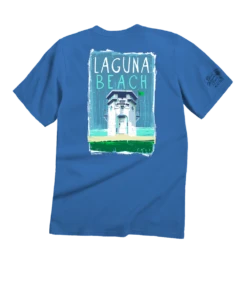 Laguna Paint - Blue Hawaii Dyed Short Sleeve Crewneck T-Shirt