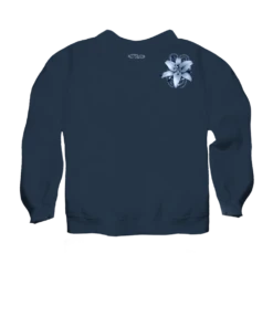 Lilies - Navy Long Sleeve Lightweight Pullover -Crazy Shirts Sale Store 2006678 1A