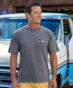 State Flag - Crater Dyed® Short Sleeve Crewneck T-Shirt -Crazy Shirts Sale Store 2007864 1A