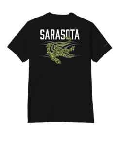 Tribal Gator - Jet Black Short Sleeve Pima T-Shirt