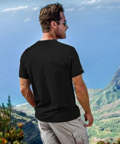 Tree Of Life - Jet Black Short Sleeve Pima T-Shirt -Crazy Shirts Sale Store 2009926 1A