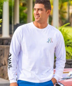 Vail Resort Ultimate Ski - White Long Sleeve Crewneck T-Shirt 6 Vail Resort Ultimate Ski - White Long Sleeve Crewneck T-Shirt -Crazy Shirts Sale Store 2010283 1A