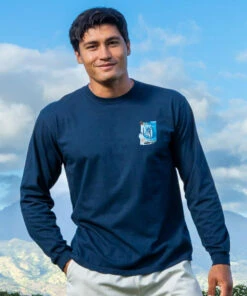 San Francisco Favs - Navy Long Sleeve Crewneck T-Shirt 6 San Francisco Favs - Navy Long Sleeve Crewneck T-Shirt -Crazy Shirts Sale Store 2010619 1A