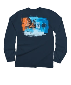 San Francisco Favs - Navy Long Sleeve Crewneck T-Shirt