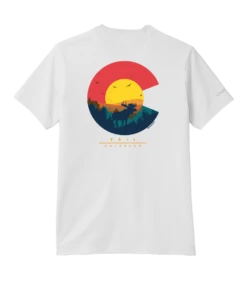 Colorado Moose - White Short Sleeve Pima T-Shirt