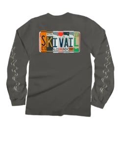 License To Ski - Crater Dyed® Long Sleeve Crewneck T-Shirt