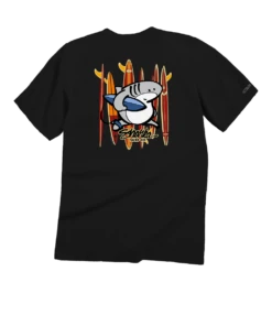 Sharkaâ„¢ Surfboards - Black Short Sleeve Crewneck T-Shirt
