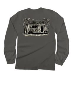 Shrimp Wagon - Crater Dyed® Long Sleeve Crewneck T-Shirt