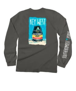 Painted Point - Crater Dyed® Long Sleeve Crewneck T-Shirt