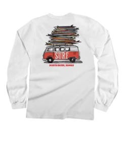 Volkswagen Surfmobile - White Long Sleeve Crewneck T-Shirt