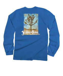 Weathered Joshua - Blue Hawaii Dyed Long Sleeve Crewneck T-Shirt