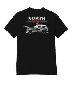 Volkswagen Cool Surf Van - Jet Black Short Sleeve Pima T-Shirt