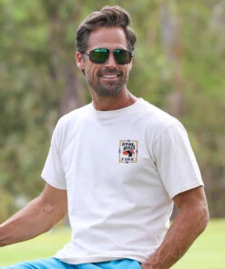 Kau Kau - Coconut Dyed Short Sleeve Crewneck T-Shirt -Crazy Shirts Sale Store 2011946 1A