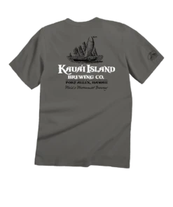 Kauai Island Brewing Co Logo - Crater Dyed® Short Sleeve Crewneck T-Shirt