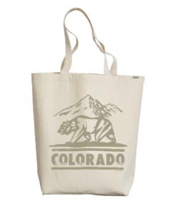 Colorado Bear Mark - Natural Natural Weekend Tote
