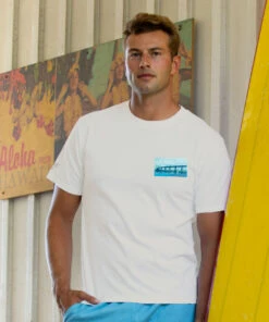 Painted Coronado - Coconut Dyed Short Sleeve Crewneck T-Shirt -Crazy Shirts Sale Store 2012377 1A