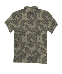 E Komo Mai - Tan Short Sleeve Hawaiian Polo Shirt -Crazy Shirts Sale Store 2012378 2A