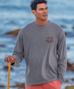 Las Vegas Signs - Crater Dyed® Long Sleeve Crewneck T-Shirt -Crazy Shirts Sale Store 2012397 1A