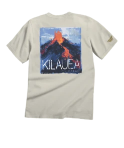 Painted Kilauea Flow - Coconut Short Sleeve Crewneck T-Shirt