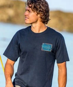 Tribal Petro Mano - Navy Short Sleeve Crewneck T-Shirt -Crazy Shirts Sale Store 2012448 1A