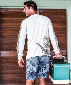 Mano Kaipo - Coconut Dyed Long Sleeve Crewneck T-Shirt 6 Mano Kaipo - Coconut Dyed Long Sleeve Crewneck T-Shirt -Crazy Shirts Sale Store 2012483 1A