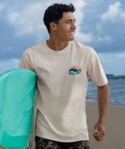 Maui Life - Coconut Dyed Short Sleeve Crewneck T-Shirt -Crazy Shirts Sale Store 2012667 1A