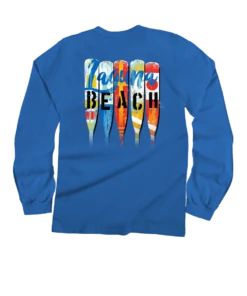 Laguna Beach Oars - Blue Hawaii Dyed Long Sleeve Crewneck T-Shirt