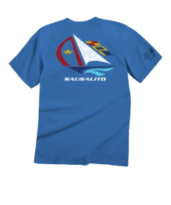 Port America - Blue Hawaii Dyed Short Sleeve Crewneck T-Shirt