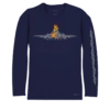 Kilauea Tattoo - Indigo Long Sleeve Pima T-Shirt
