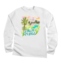 The Desert Getaway - White Long Sleeve Crewneck T-Shirt
