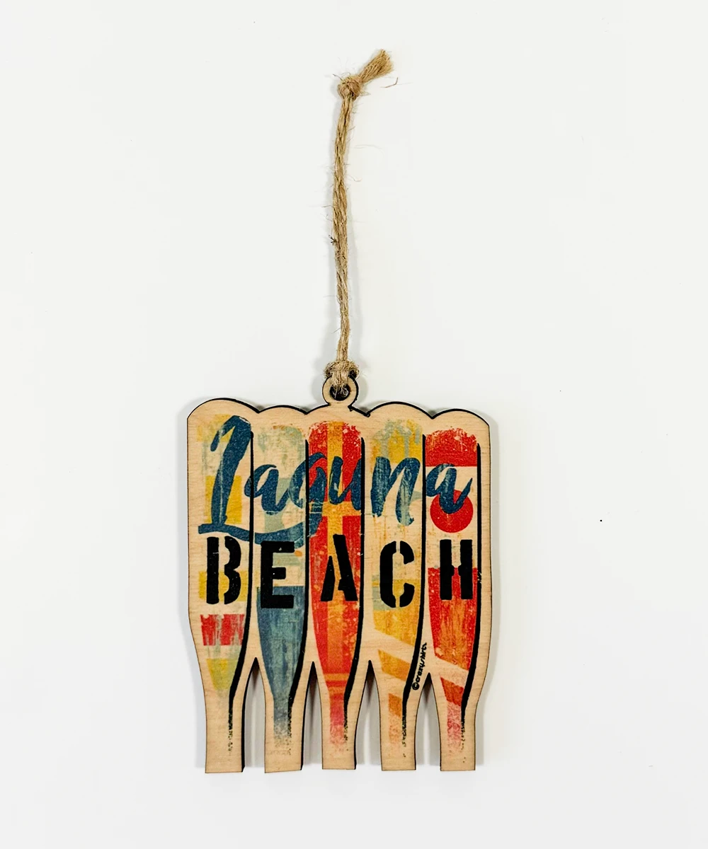 Laguna Beach Oars - Maplewood Ornament 1 Laguna Beach Oars - Maplewood Ornament