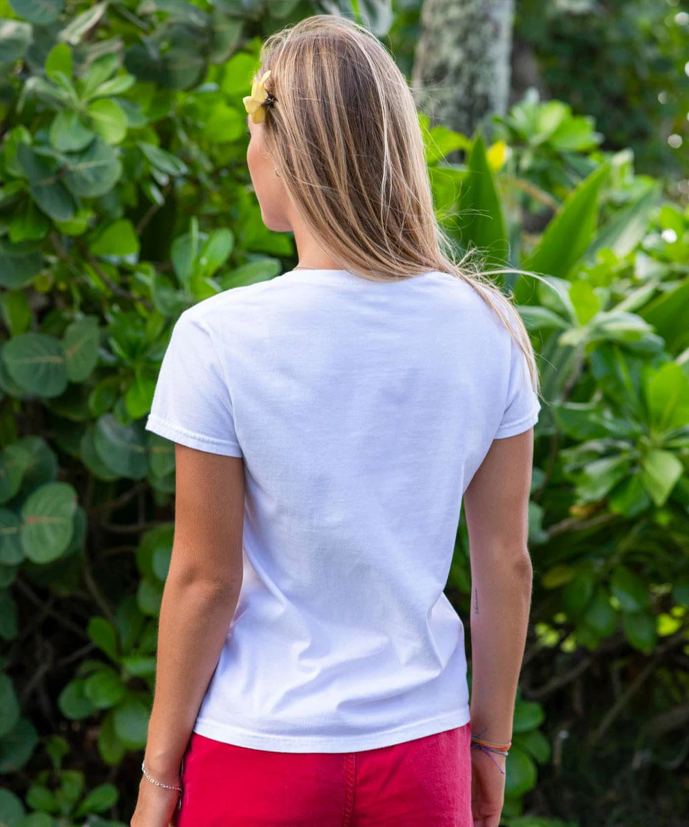 Surf Anywhere - White Short Sleeve Crewneck T-Shirt 3 Surf Anywhere - White Short Sleeve Crewneck T-Shirt - Image 3