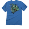 Destination Big Island - Blue Hawaii Dyed Short Sleeve Crewneck T-Shirt