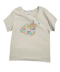 Best Of Kauai - Coconut Dyed Short Sleeve Scoop Neck T-Shirt